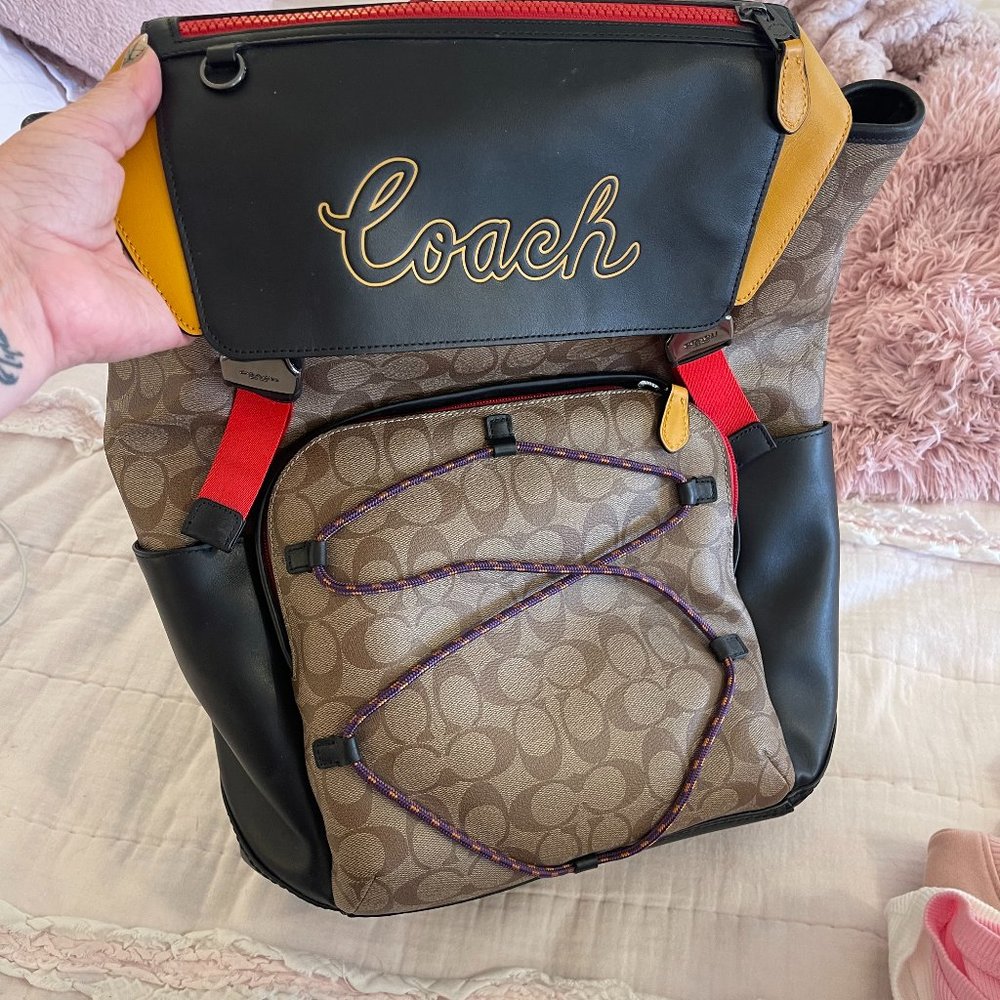 Coach Leather Backpack